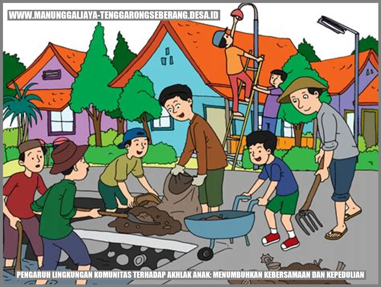 Gambar pengaruh lingkungan komunitas terhadap akhlak anak